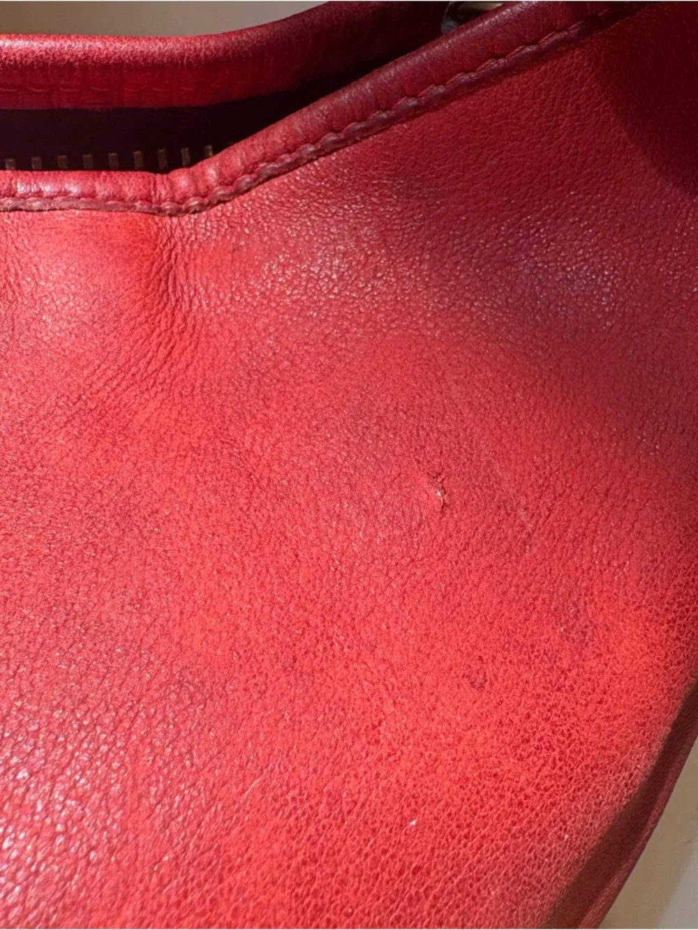 Vintage Coach Duffle Sac 9085 Red Leather Feed Sack XL Bucket Bag USA - Picture 12 of 15